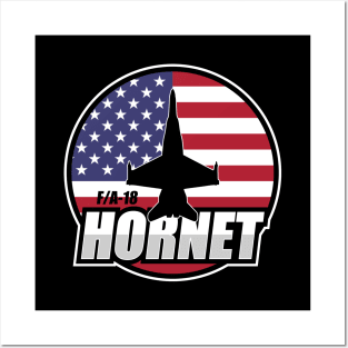 F/A-18 Hornet US Flag Posters and Art